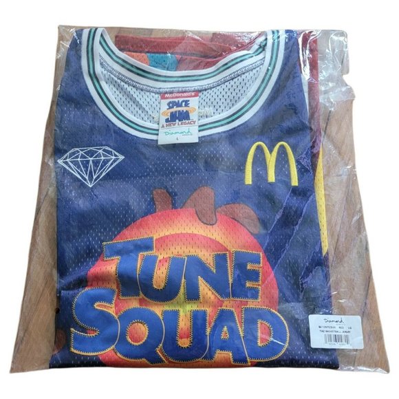 Space Jam A New Legacy McDonald's Diamond Supply Co. Tasmanian Devil TAZ Jersey - Picture 8 of 12